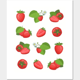 Cottagecore Aesthetics Strawberries Country Farm Core Posters and Art